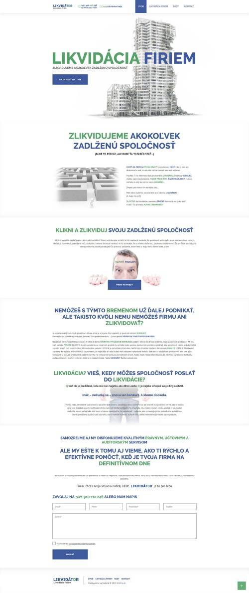 Portfólio | Tvorba web stránok - Likvidátor